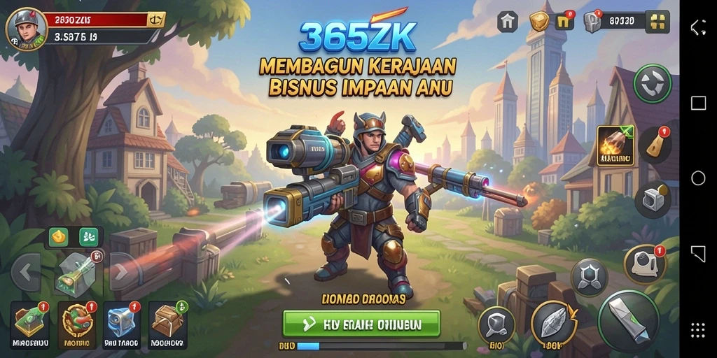 Tampilan gameplay 365ZK yang memukau dan inovatif.