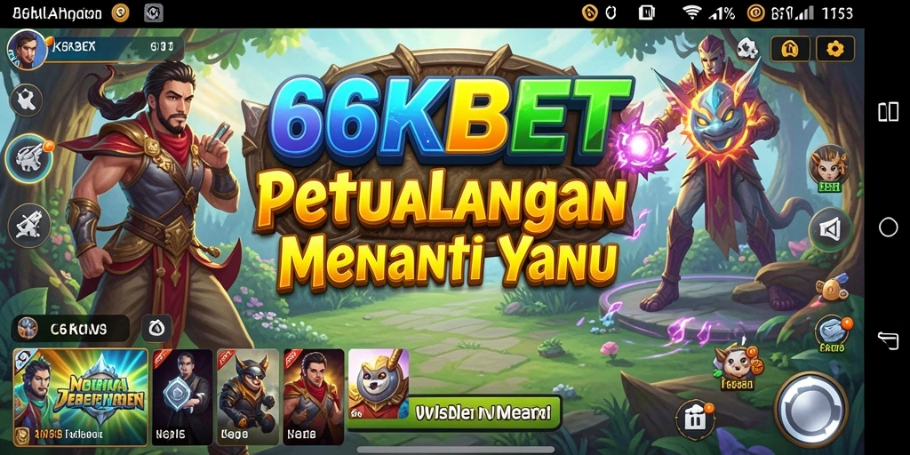 Screenshot utama 66KBET menunjukkan pemain menjelajahi dunia petualangan yang mengesankan.
