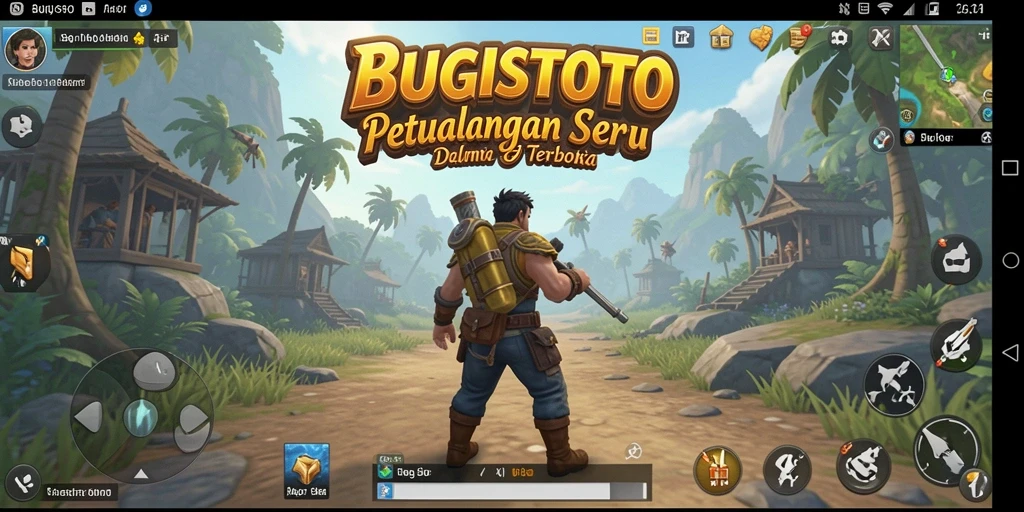 Screenshot utama dari gameplay Open World BUGISTOTO yang memukau.