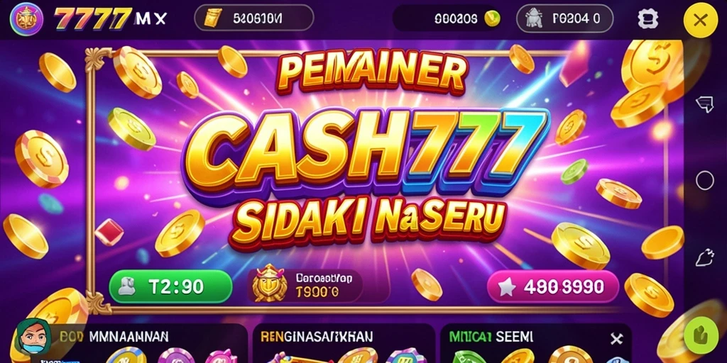 Tampilan menarik dari gameplay slot CASH777 yang mendebarkan.