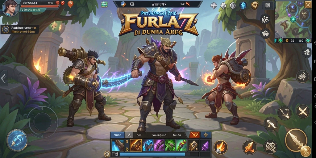 Tampilan menarik dari gameplay petualangan di FURLA77.