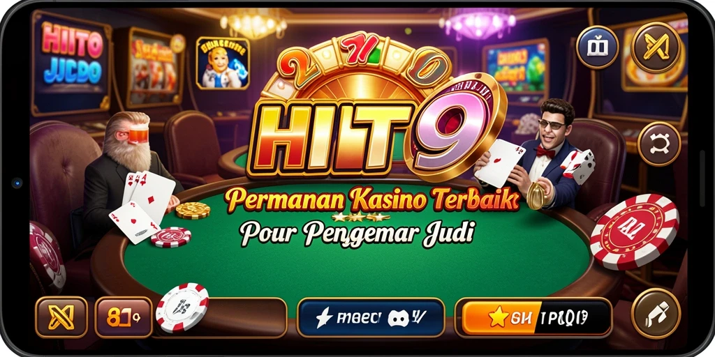 Gameplay HIT9 dengan grafis memukau dan suasana Kasino yang nyata.