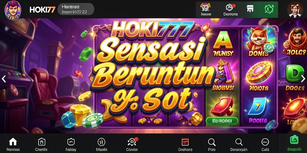Tampilan screenshot HOKI777 menampilkan aksi seru game Slot.