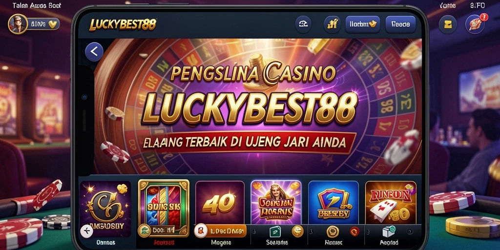 Tampilan antarmuka LUCKYBEST88 dengan dealer langsung yang profesional.
