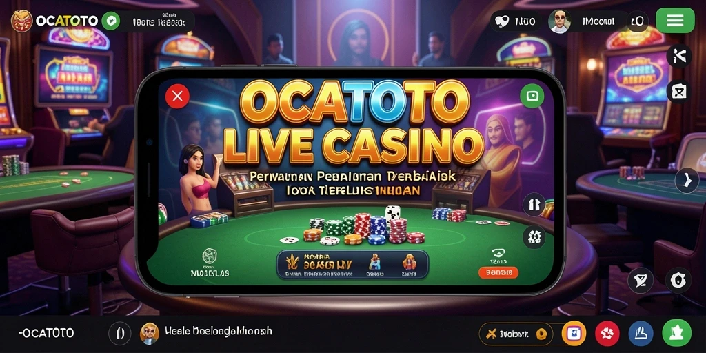Gameplay Live Casino yang seru dan interaktif di OCATOTO.