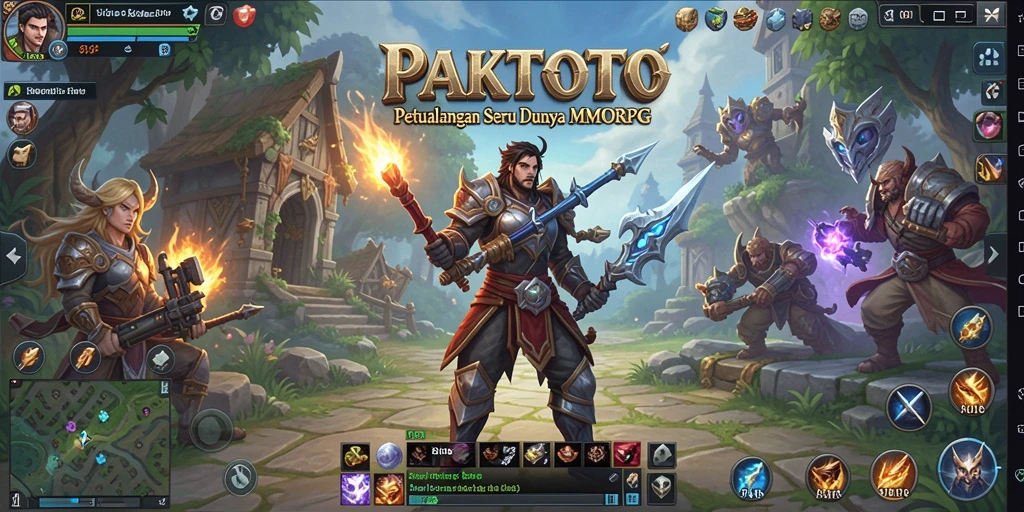 Screenshot menampilkan aksi seru dalam permainan MMORPG PAKTOTO.