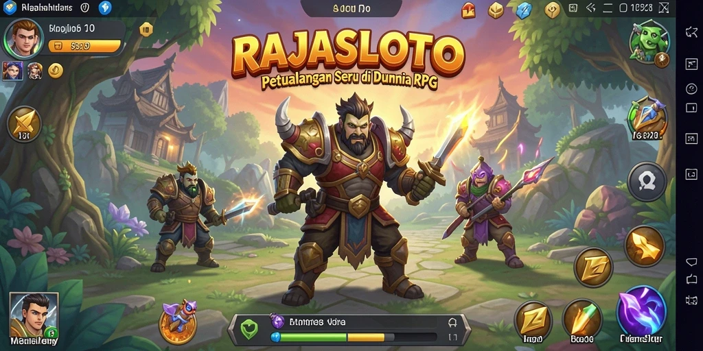 Tampilan gameplay menarik <strong>RAJASLOTO</strong> dengan aksi RPG yang mendebarkan.