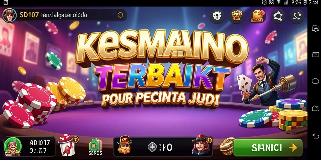 Screenshot SD107 menampilkan gameplay Kasino yang seru dan mengasyikkan.