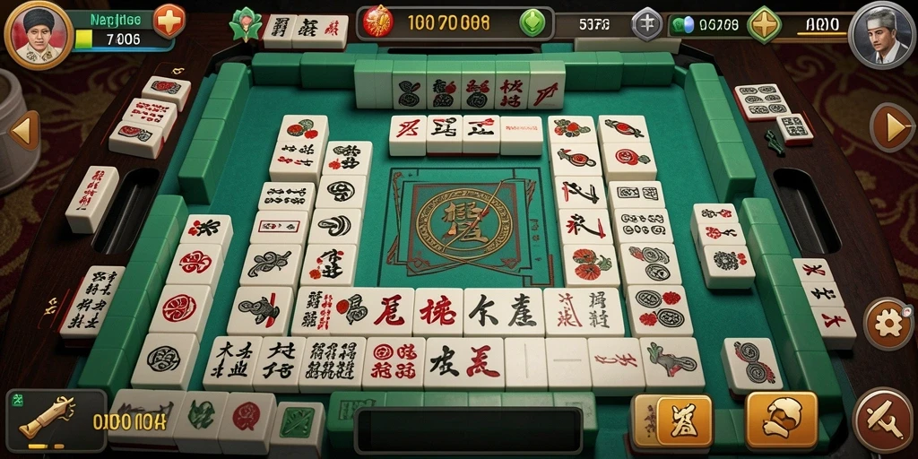 Tampilan screenshot ZK6 menampilkan gameplay Mahjong yang menarik dan interaktif.